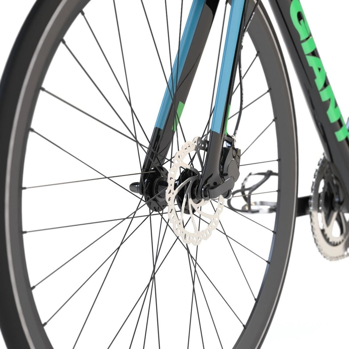 Giant Fastroad Cm1 Black Bicycle 3D model_17