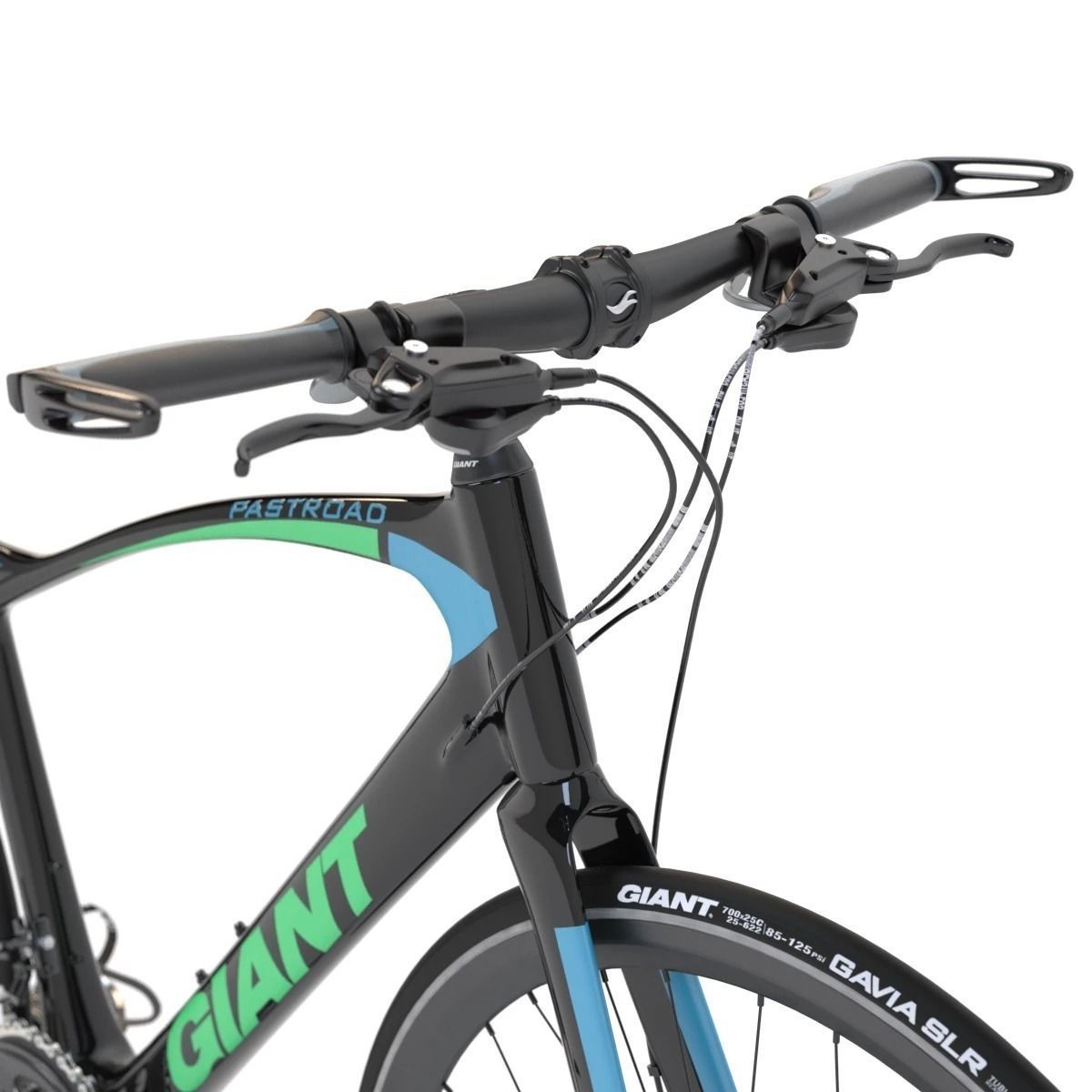 Giant Fastroad Cm1 Black Bicycle 3D model_15