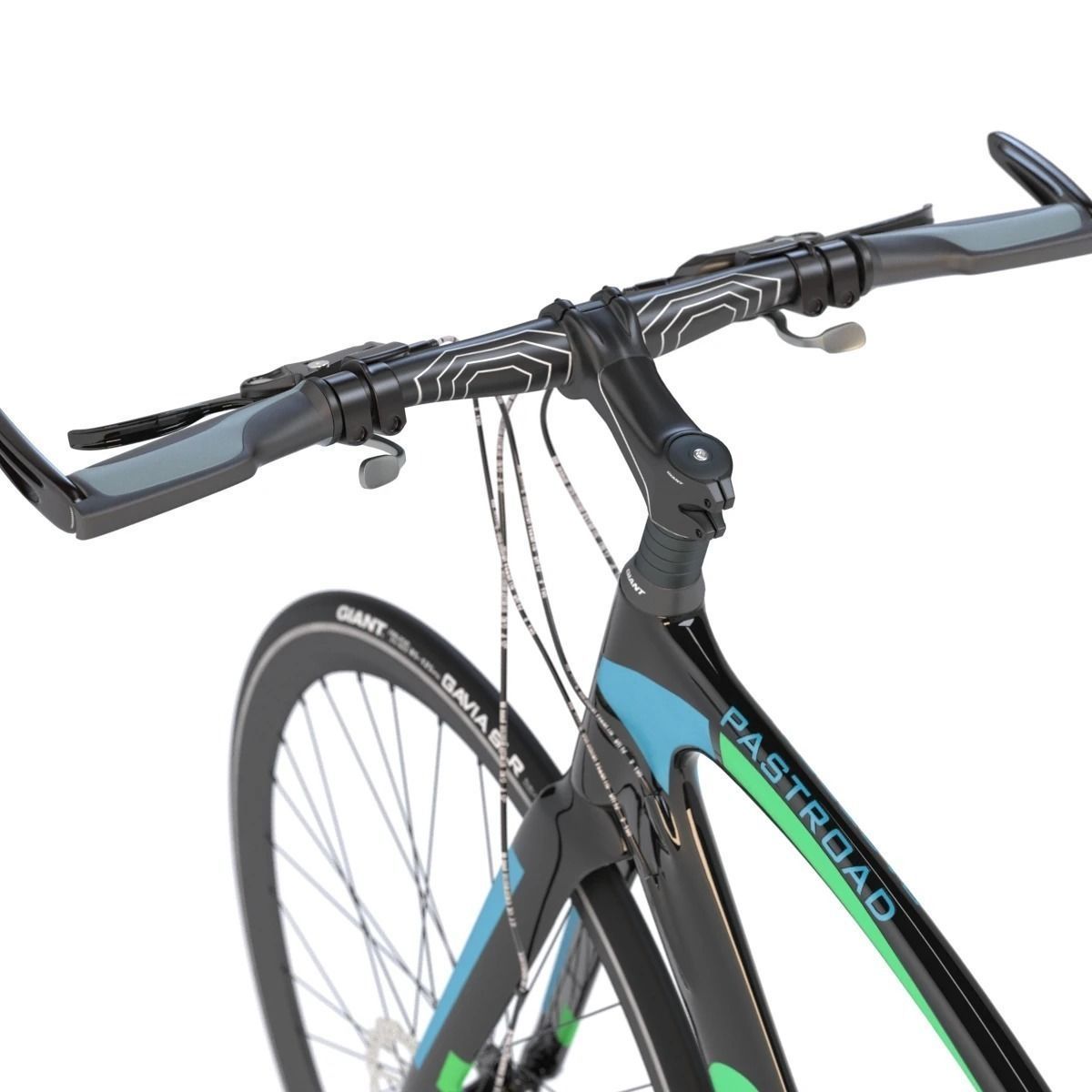 Giant Fastroad Cm1 Black Bicycle 3D model_21