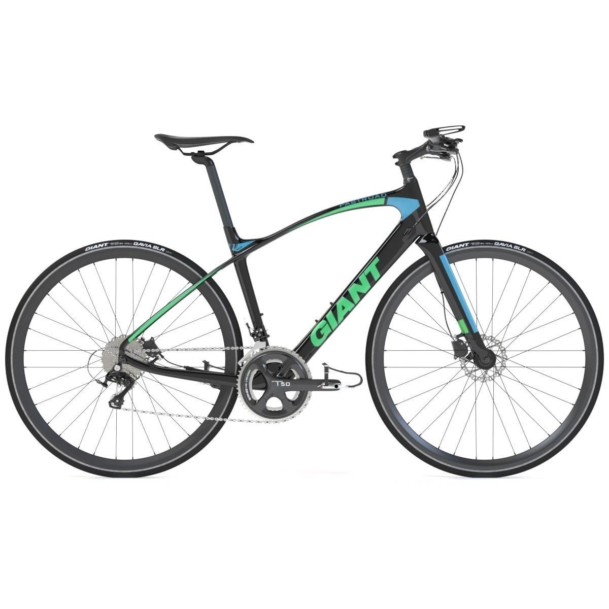 Giant Fastroad Cm1 Black Bicycle 3D model_7