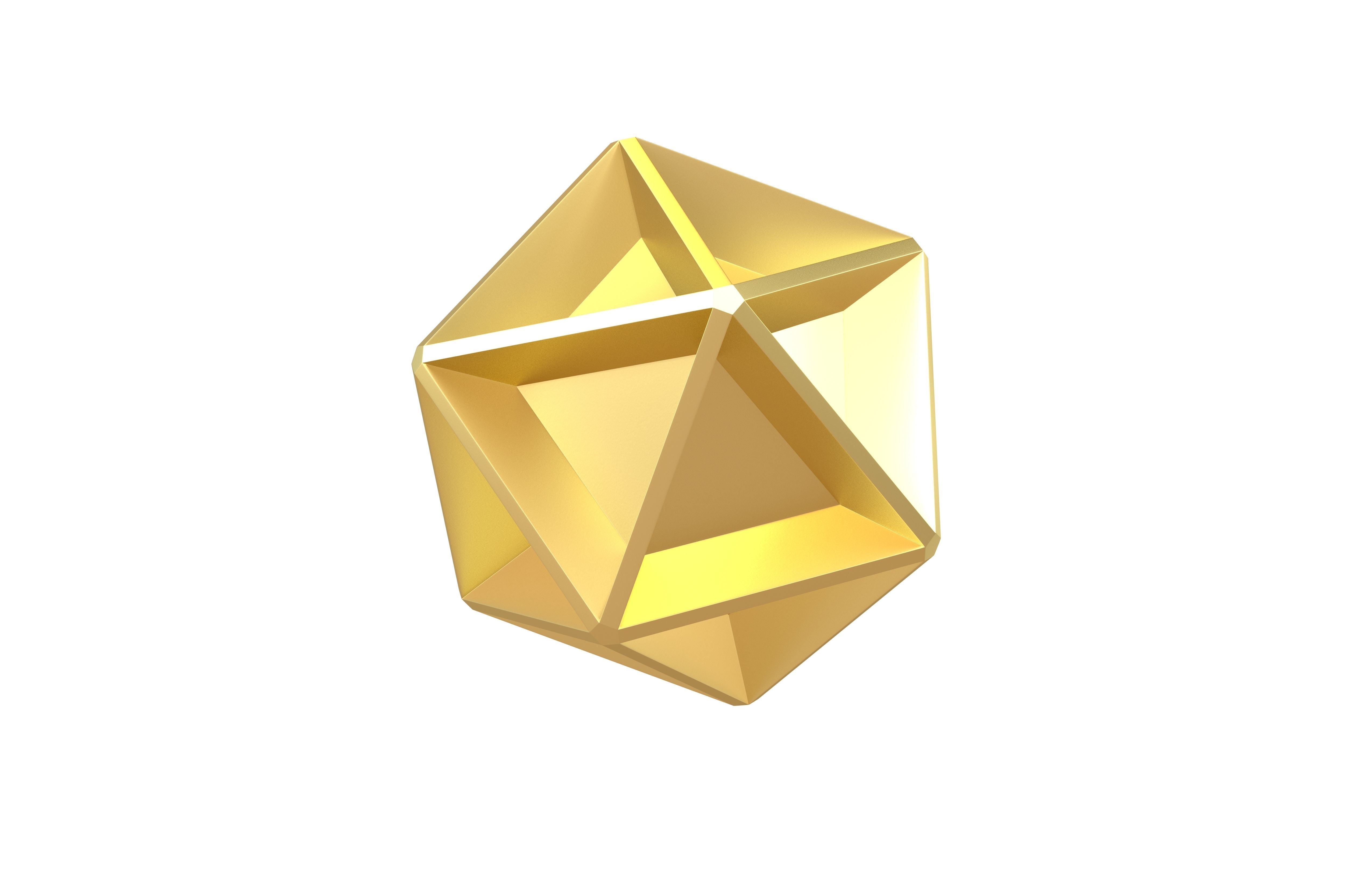 Abstract Shape v10 001 Low-poly 3D model_3