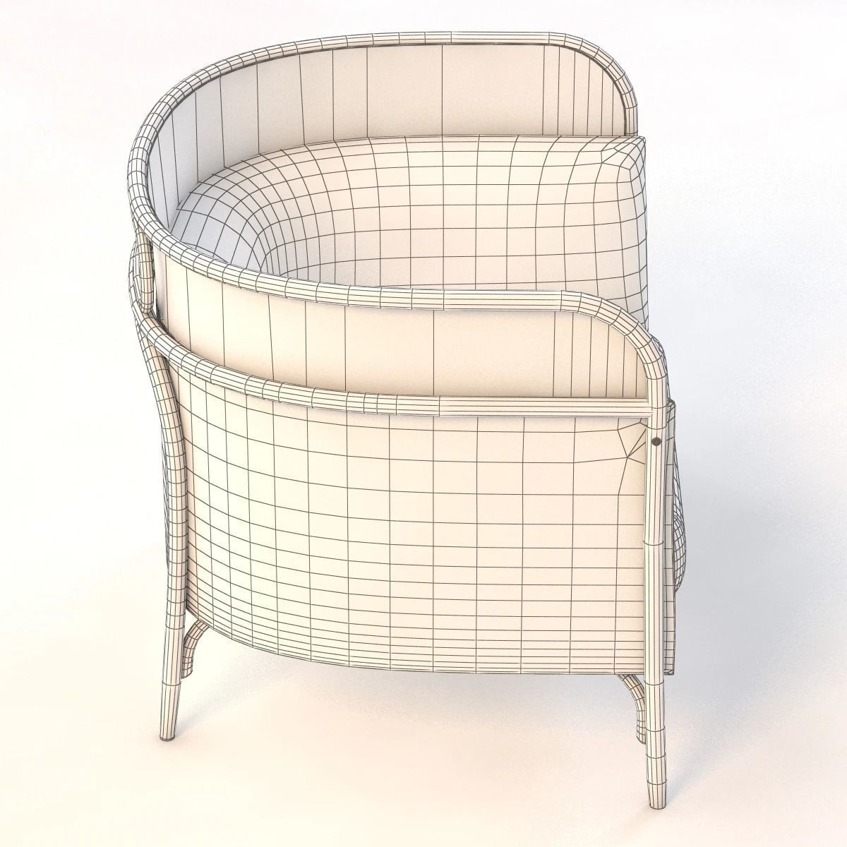 Gamfratesi Targa Lounge Chair 3D model_11