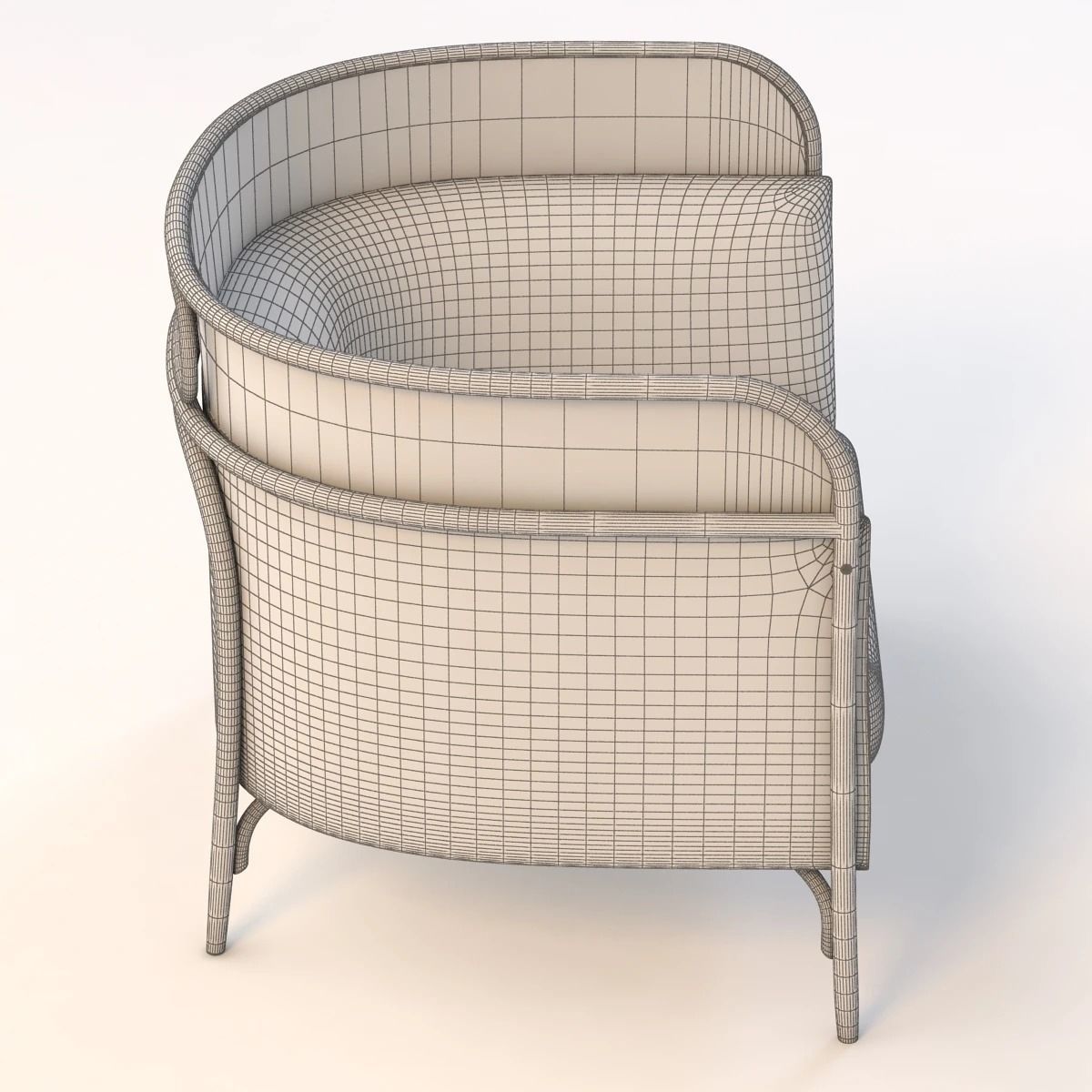 Gamfratesi Targa Lounge Chair 3D model_10