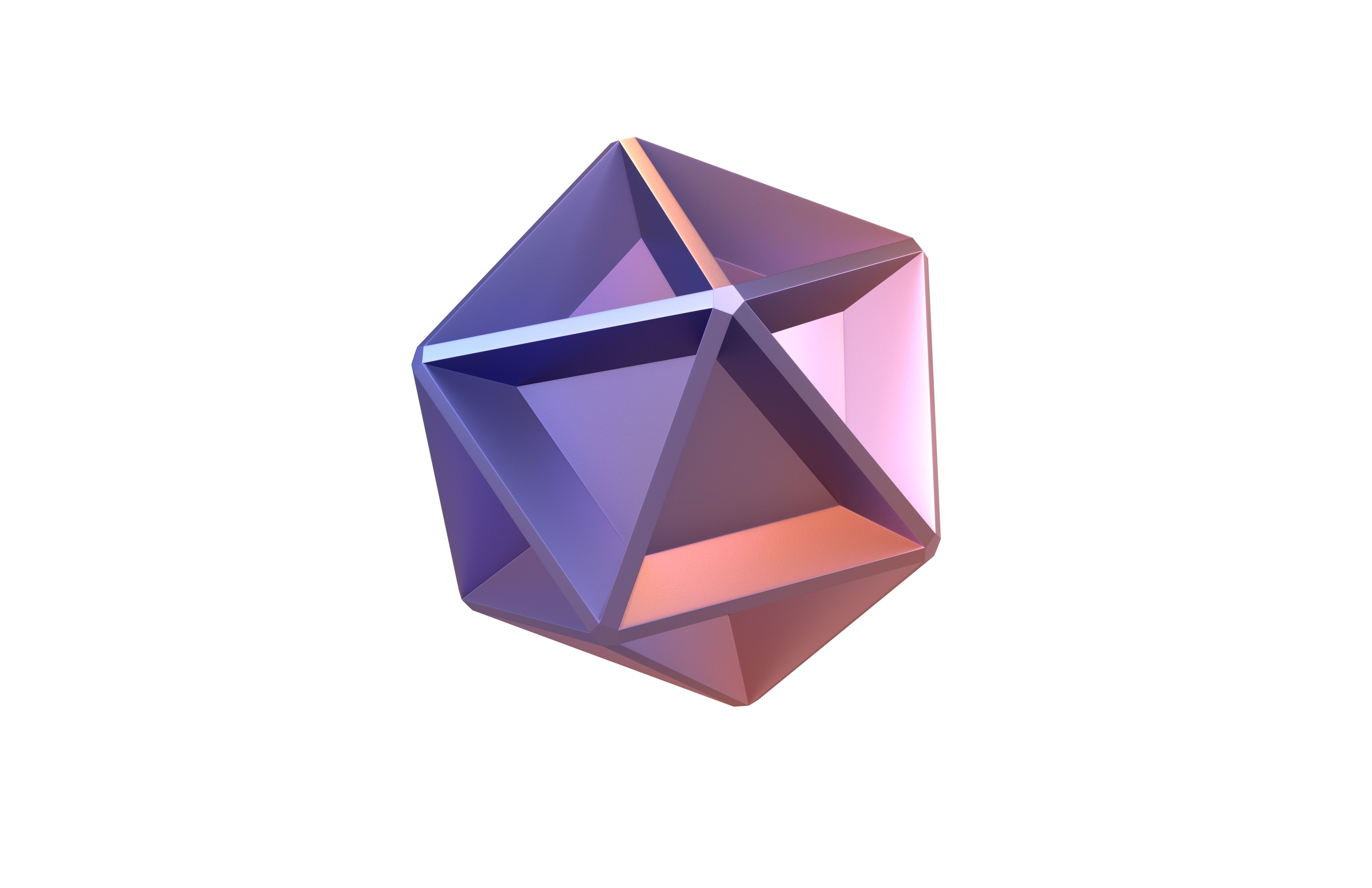 Abstract Shape v10 004 Low-poly 3D model_3