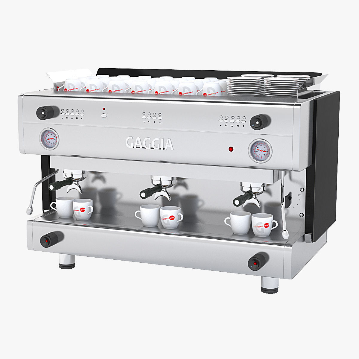 Gaggia Commercial Coffee Machine 3D model CGTrader