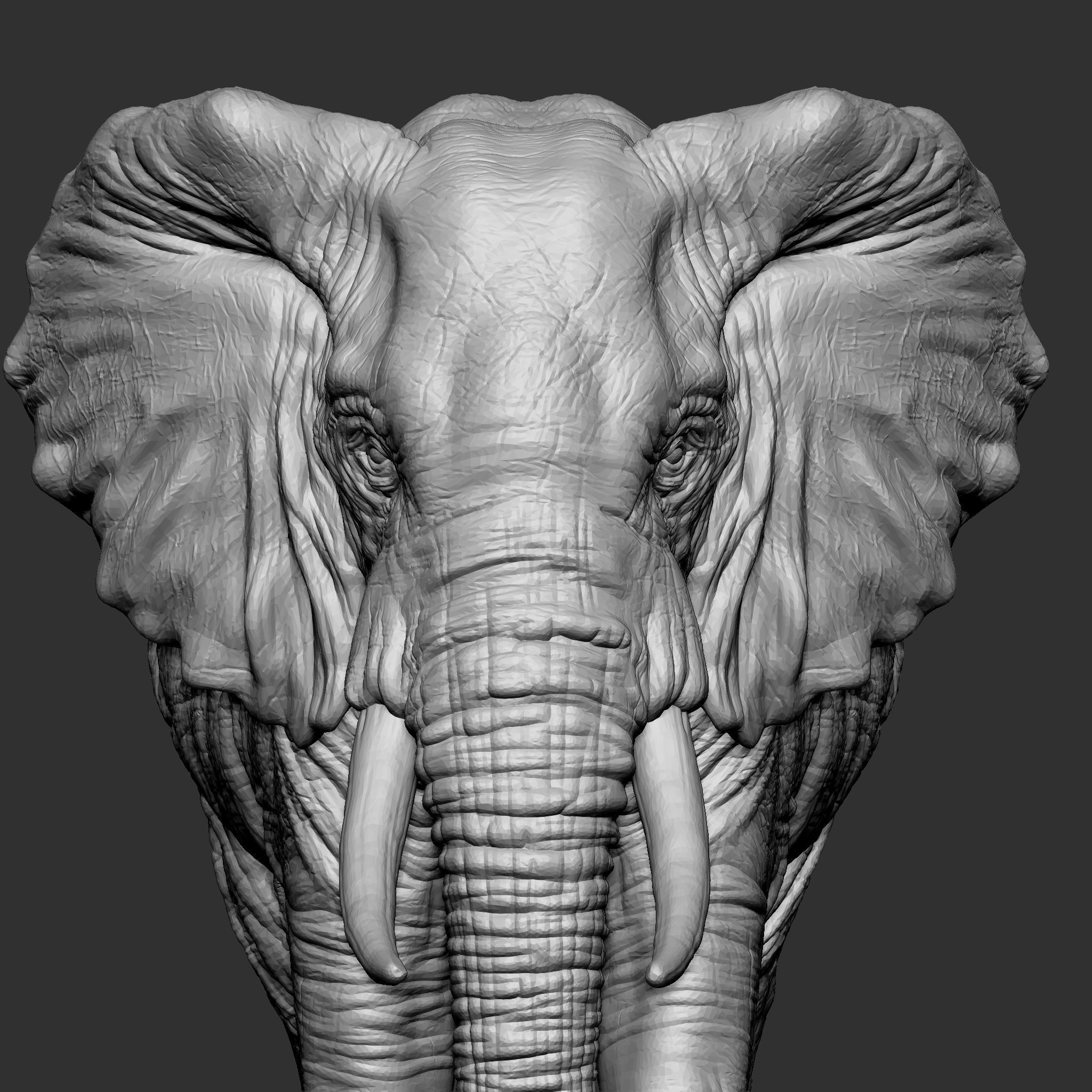 ELEPHANT statue 3D print model_8