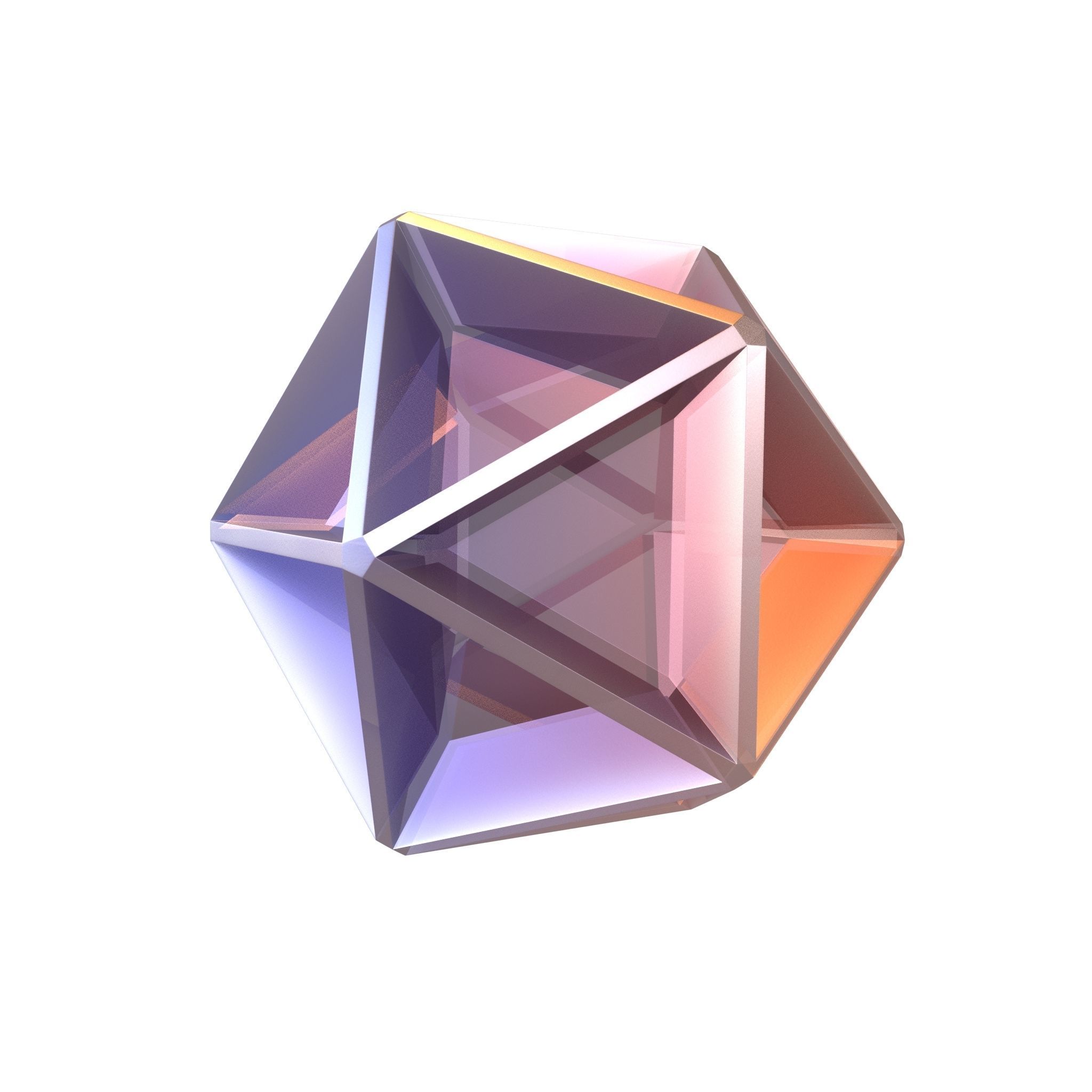 Abstract Shape v10 011 Low-poly 3D model_1