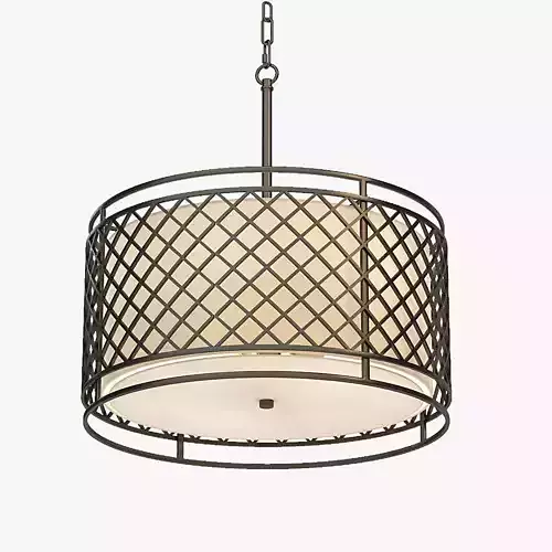 Franklin Iron Works Metal Lattice Pendant