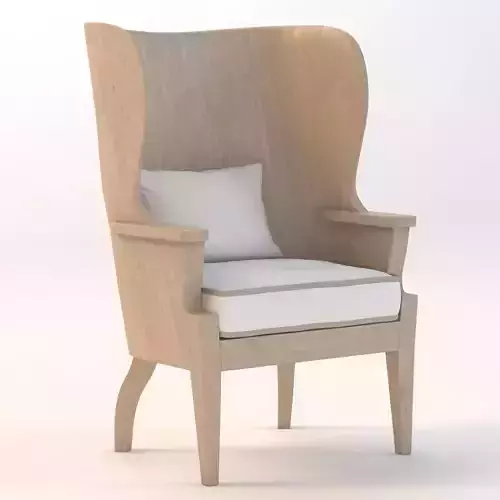 Formations Wooden Barrel Wing Chair
