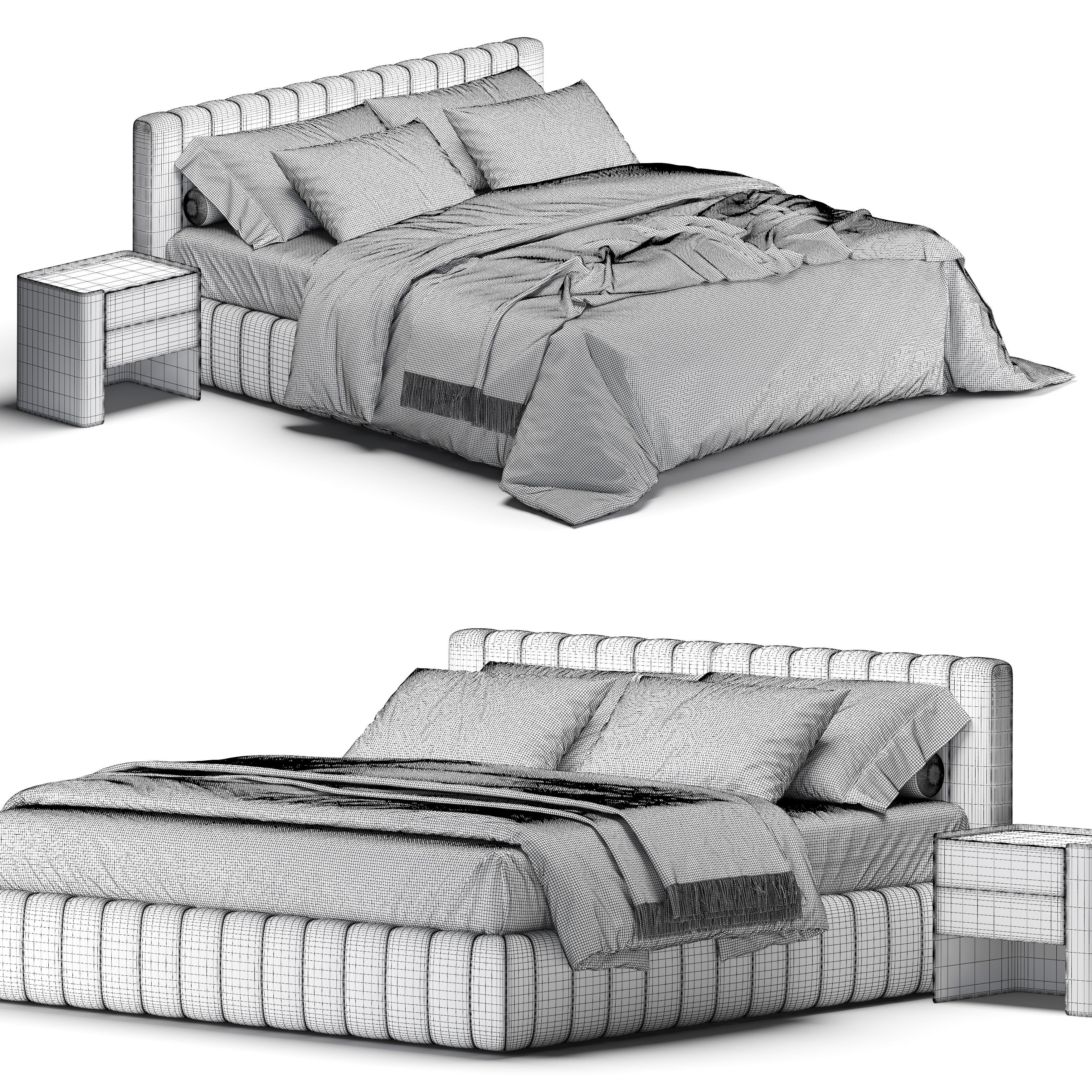 Nico bed 3D model_6