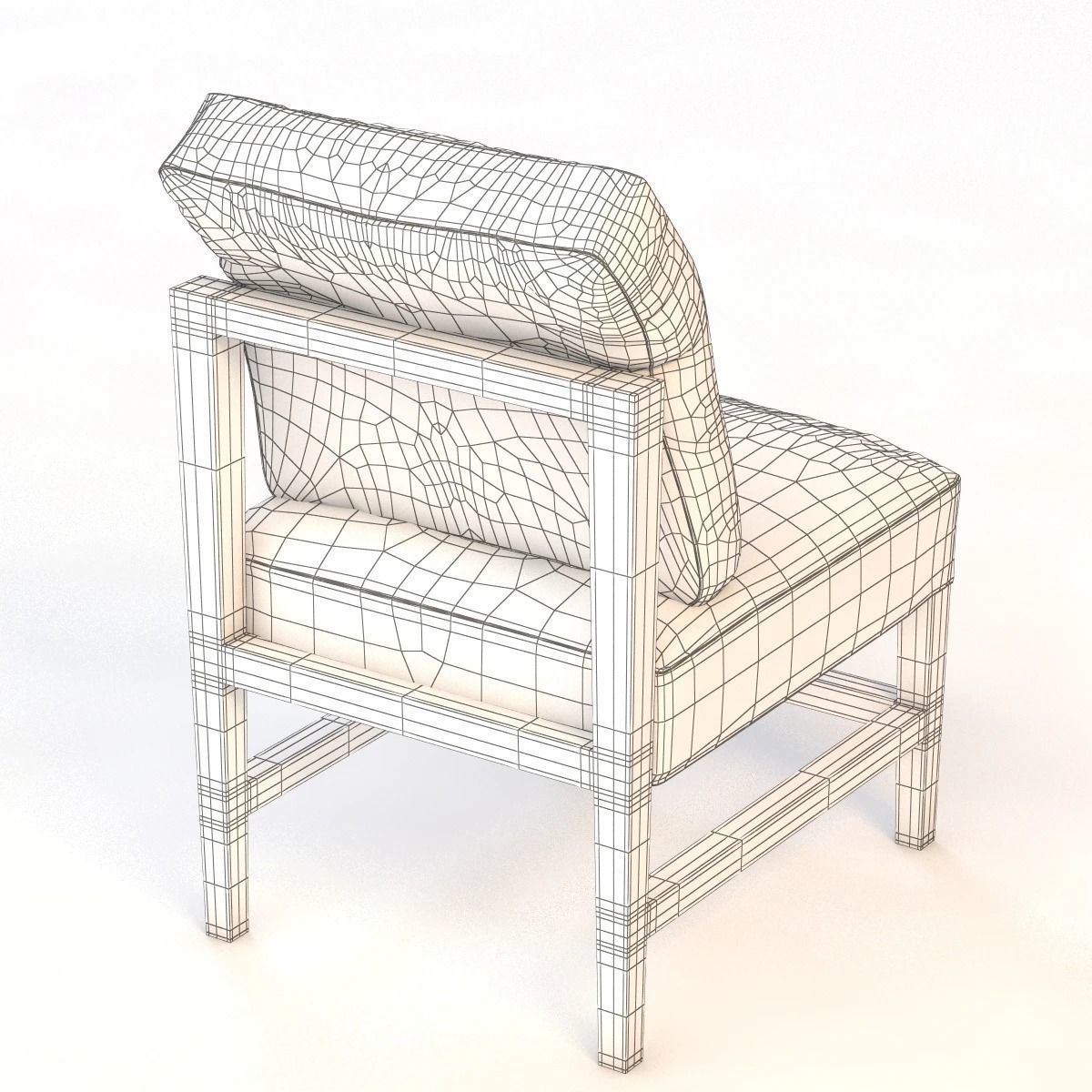 Fall Back Dining Chair 3D model_9