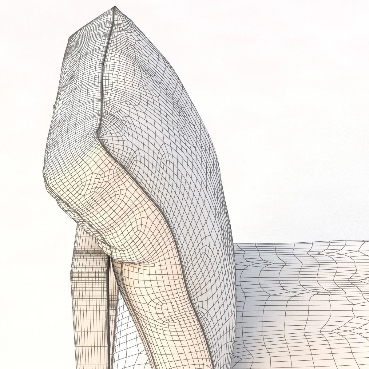 Fall Back Dining Chair 3D model_10