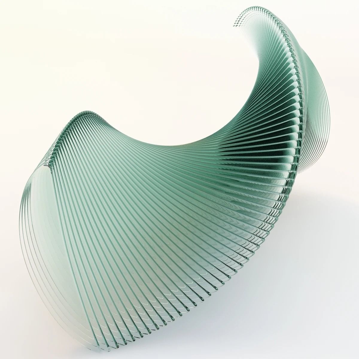 Elegance In Glass Sculpture 3D model_3