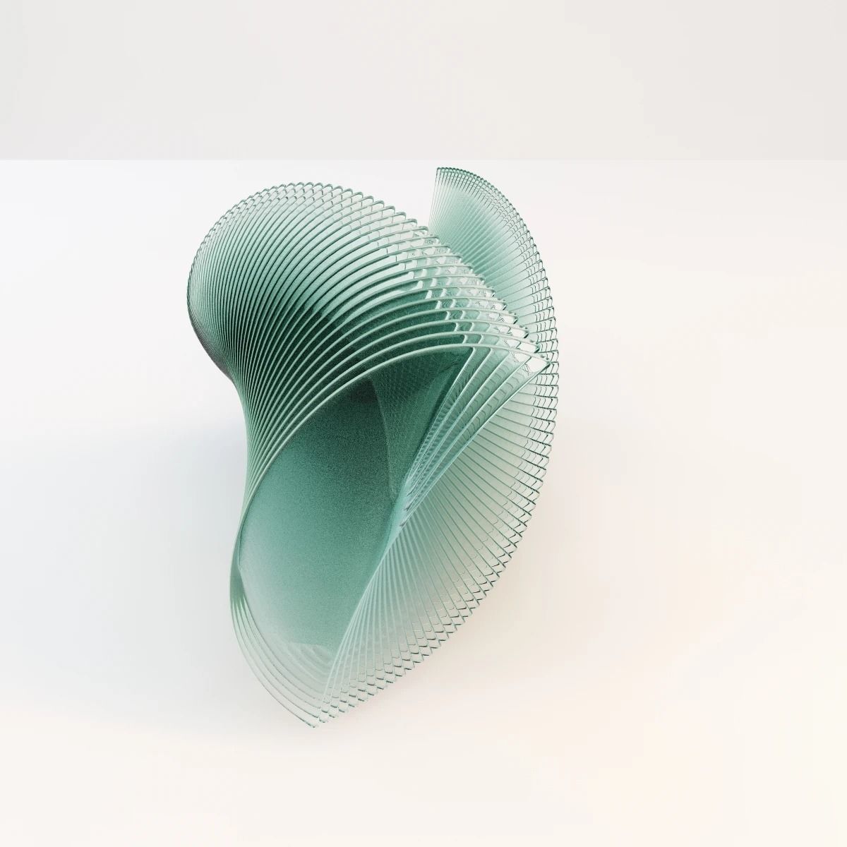 Elegance In Glass Sculpture 3D model_2