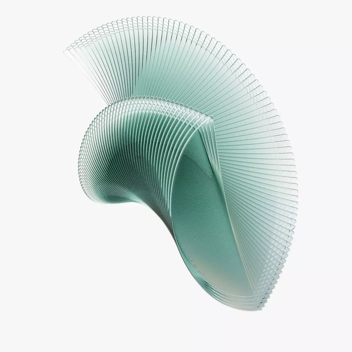 Elegance In Glass Sculpture 3D model_0
