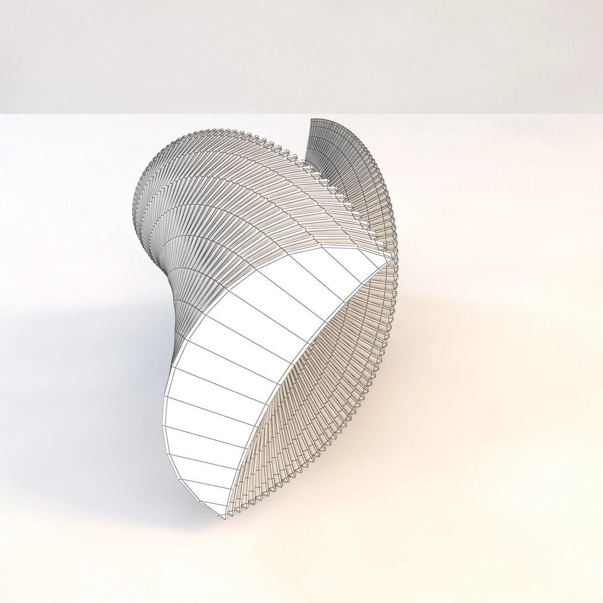 Elegance In Glass Sculpture 3D model_8