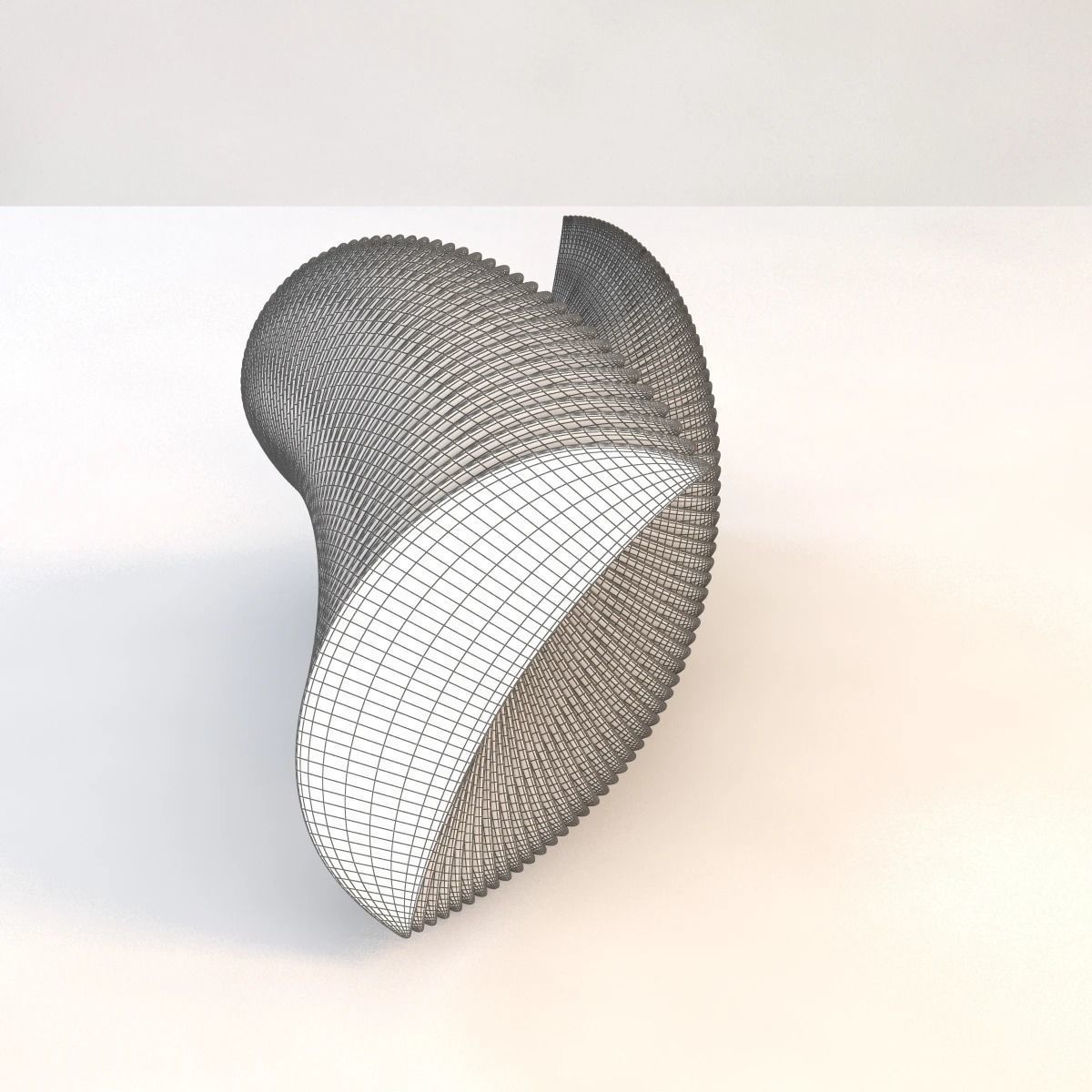 Elegance In Glass Sculpture 3D model_11