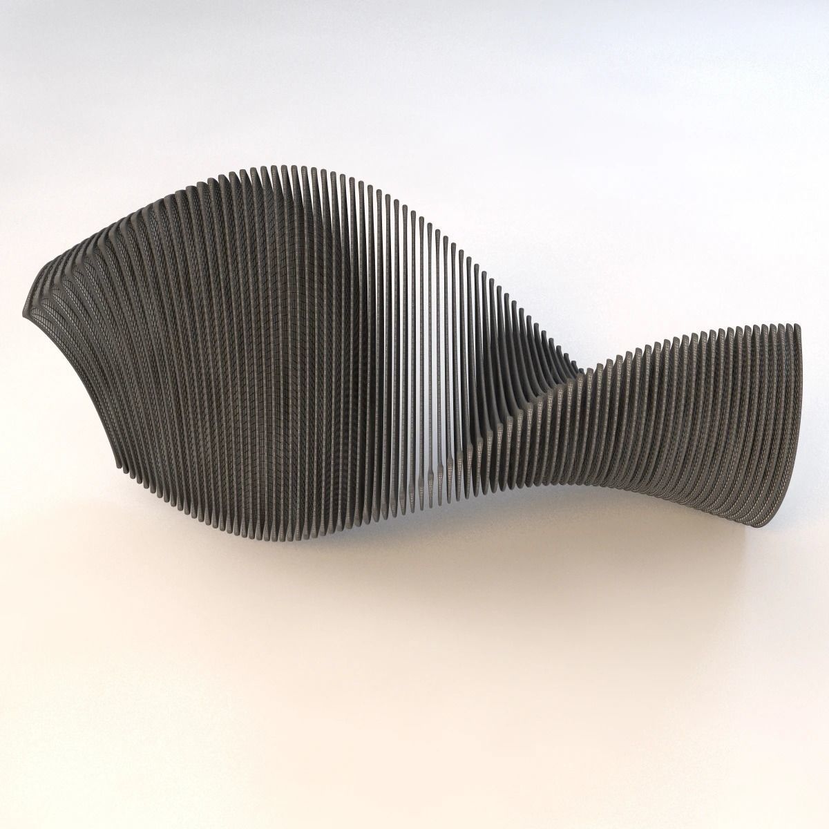 Elegance In Glass Sculpture 3D model_9