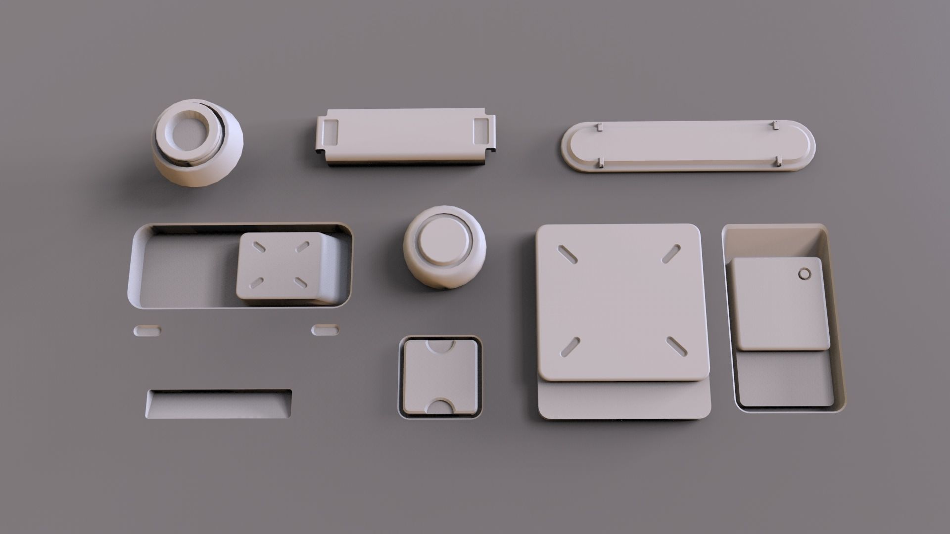 Sci fi trim sheets 1 3D model_10