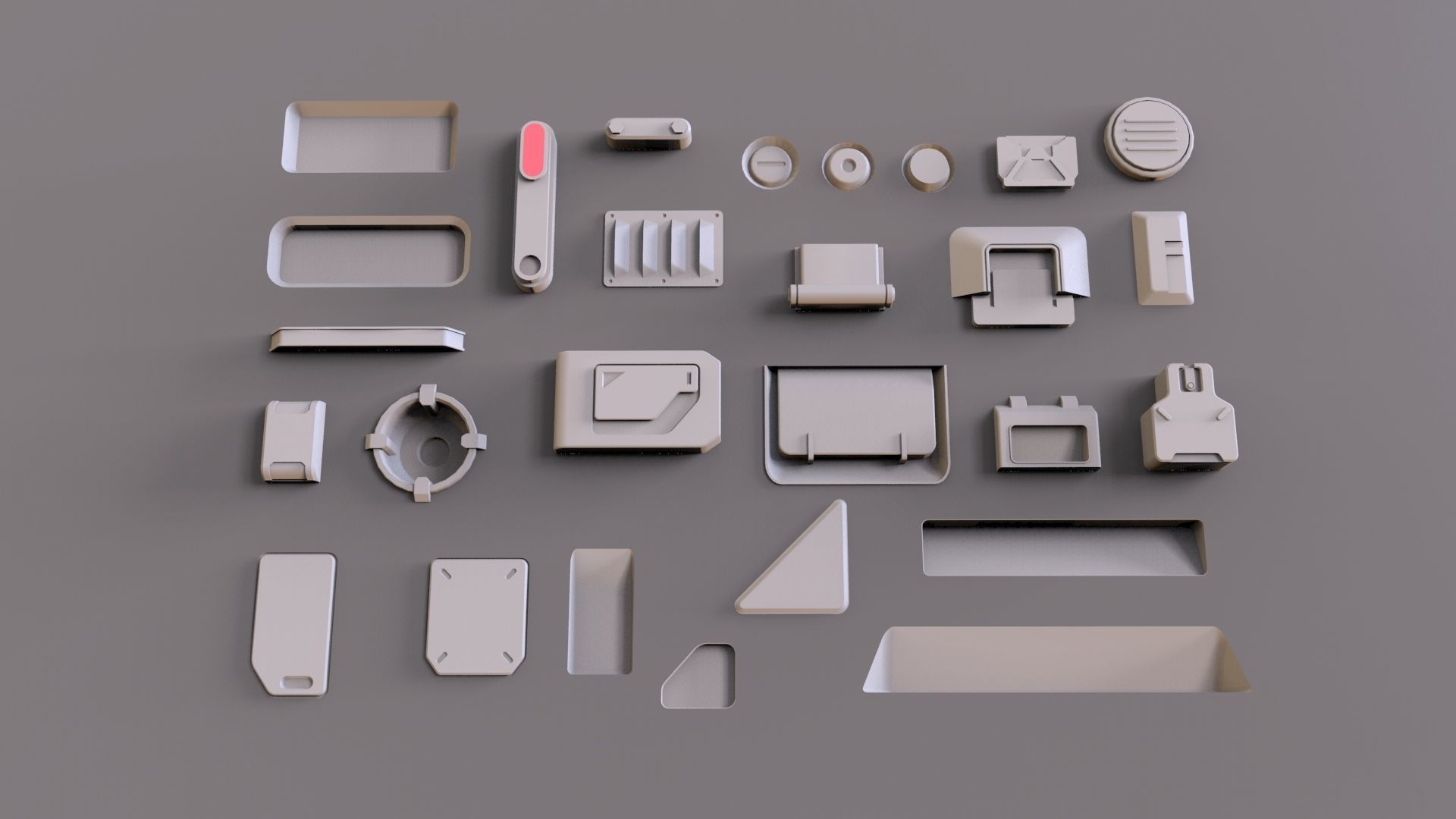 Sci fi trim sheets 1 3D model_3