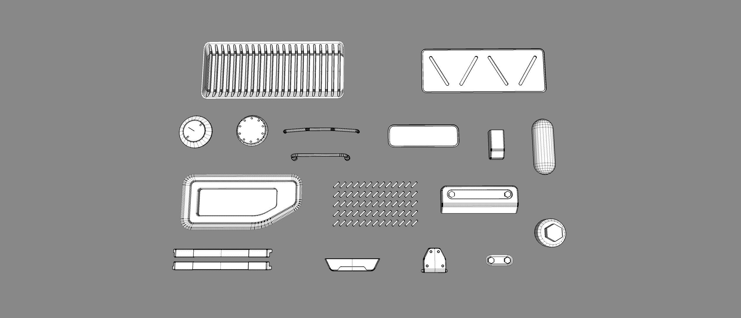 Sci fi trim sheets 1 3D model_21