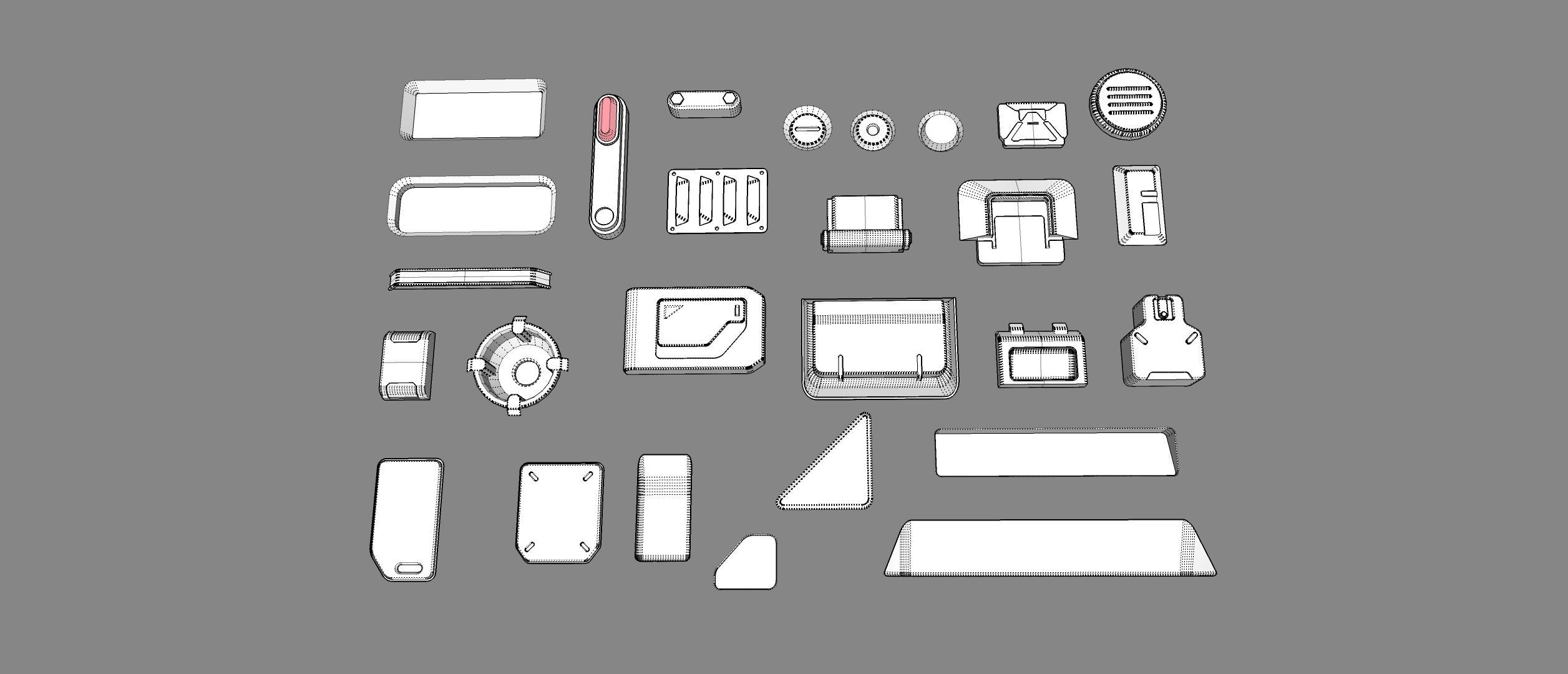 Sci fi trim sheets 1 3D model_15