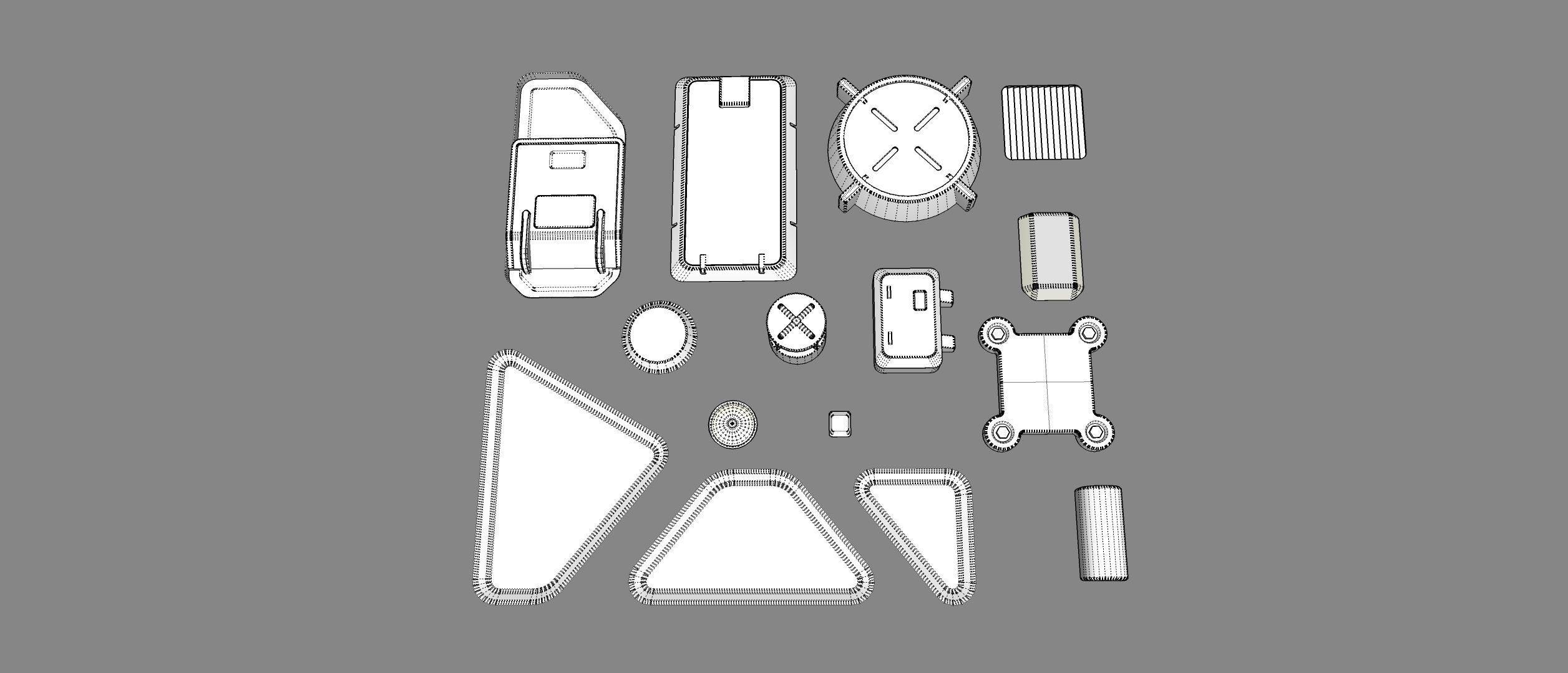 Sci fi trim sheets 1 3D model_18