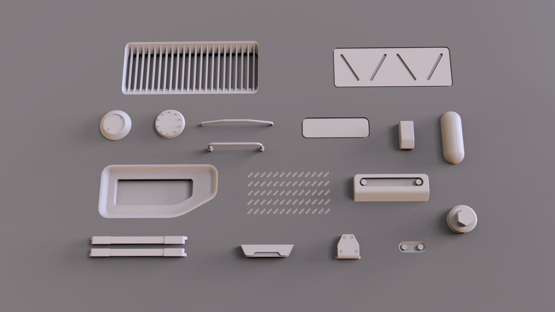 Sci fi trim sheets 1 3D model_9