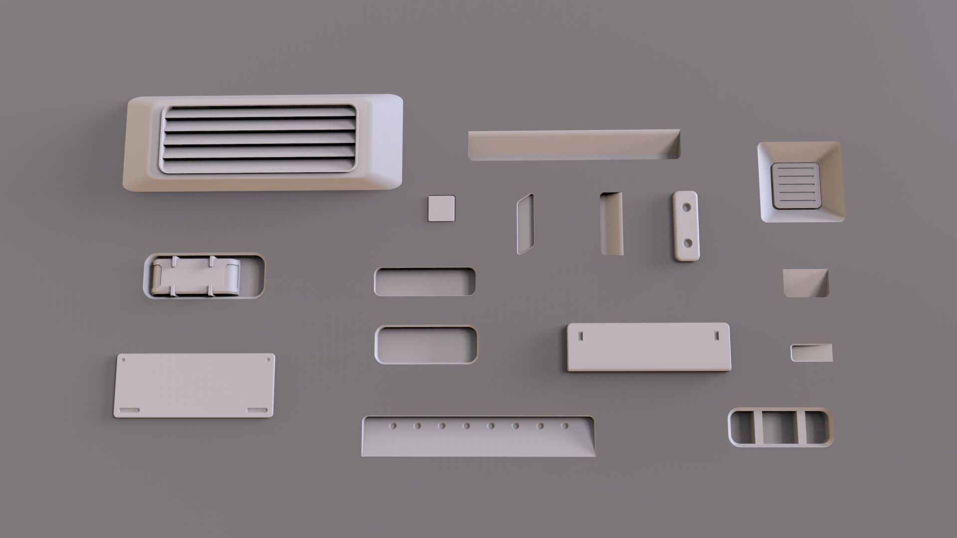 Sci fi trim sheets 1 3D model_11