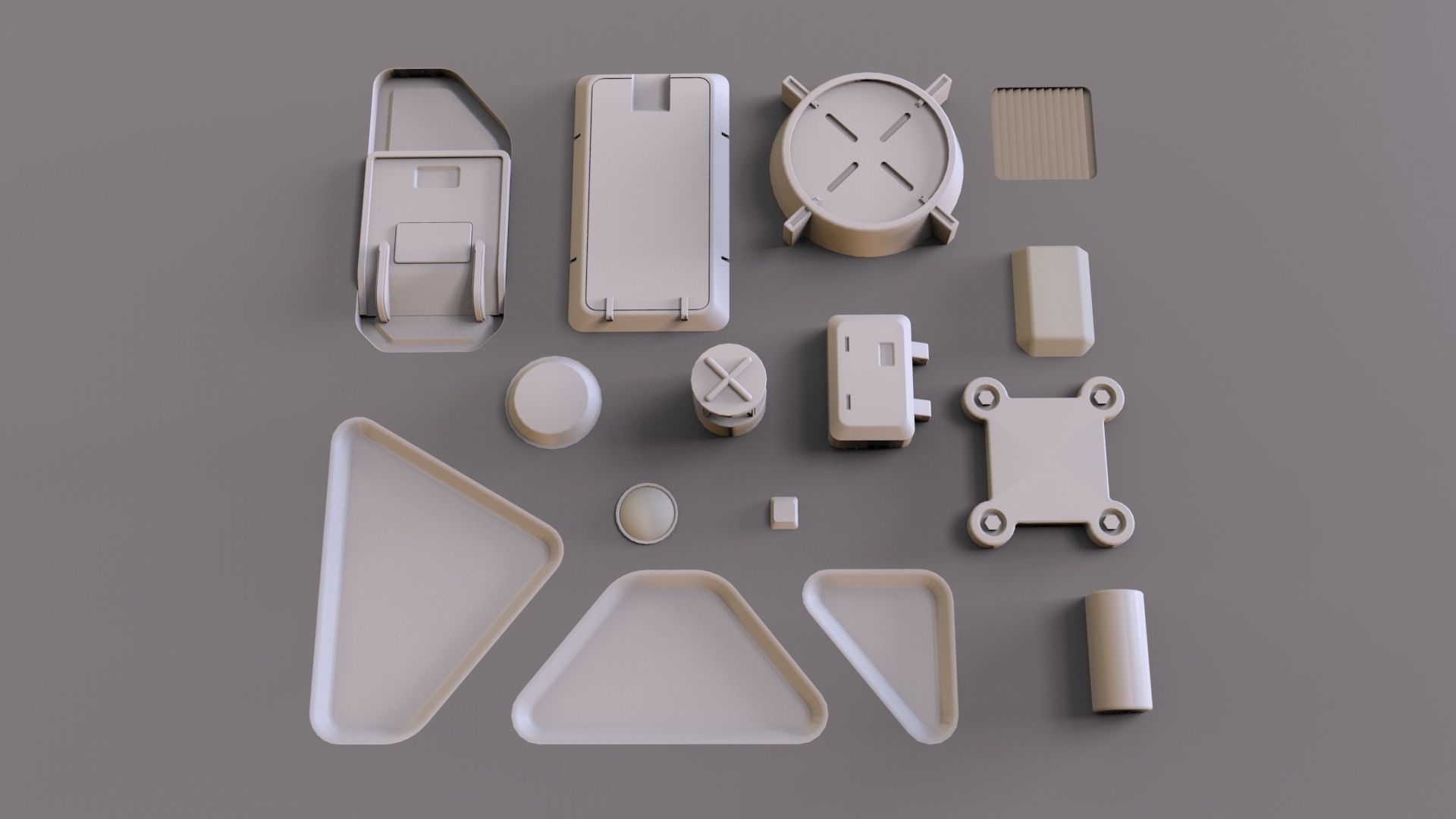 Sci fi trim sheets 1 3D model_6