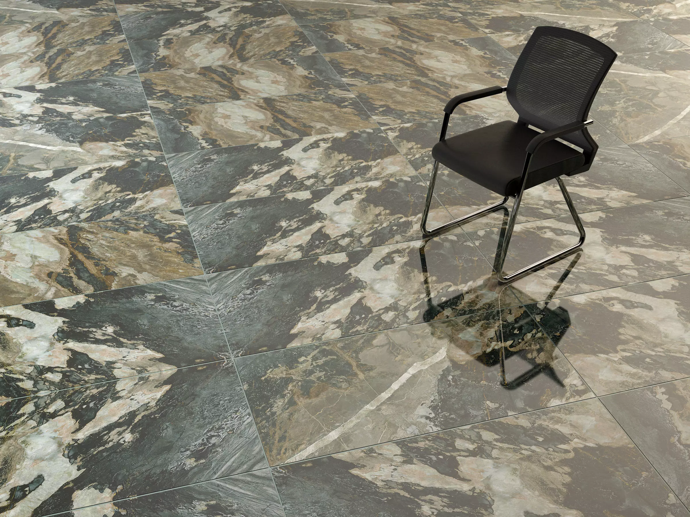 Dedalus Pol Rect Marble Gloss Tile 600 x 1200 mm Texture Map Texture_0