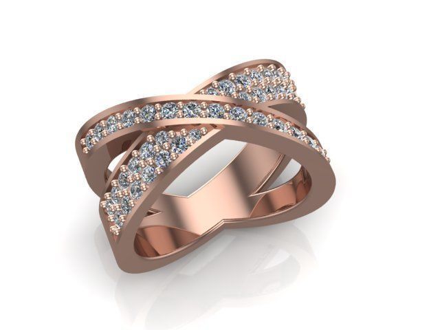 X ring 55 3D print model_2