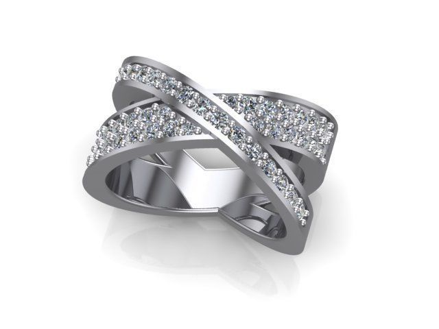 X ring 55 3D print model_1