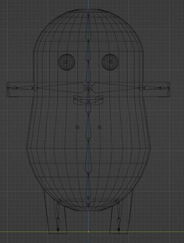 VRChat Avatar Small Snowman Low-poly 3D model_7