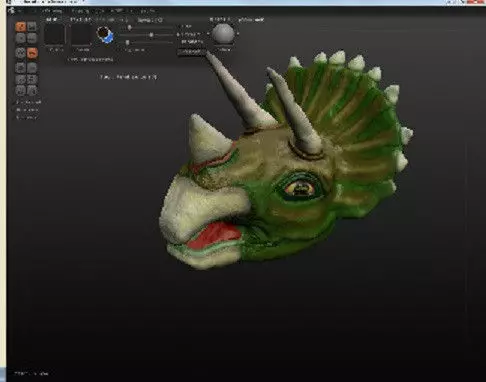 Triceratops head Free 3D model