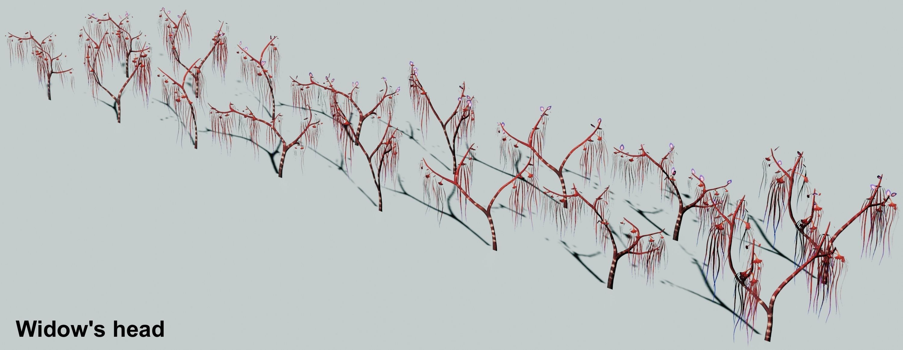 Glowing alien herbs 9 Low-poly 3D model_9