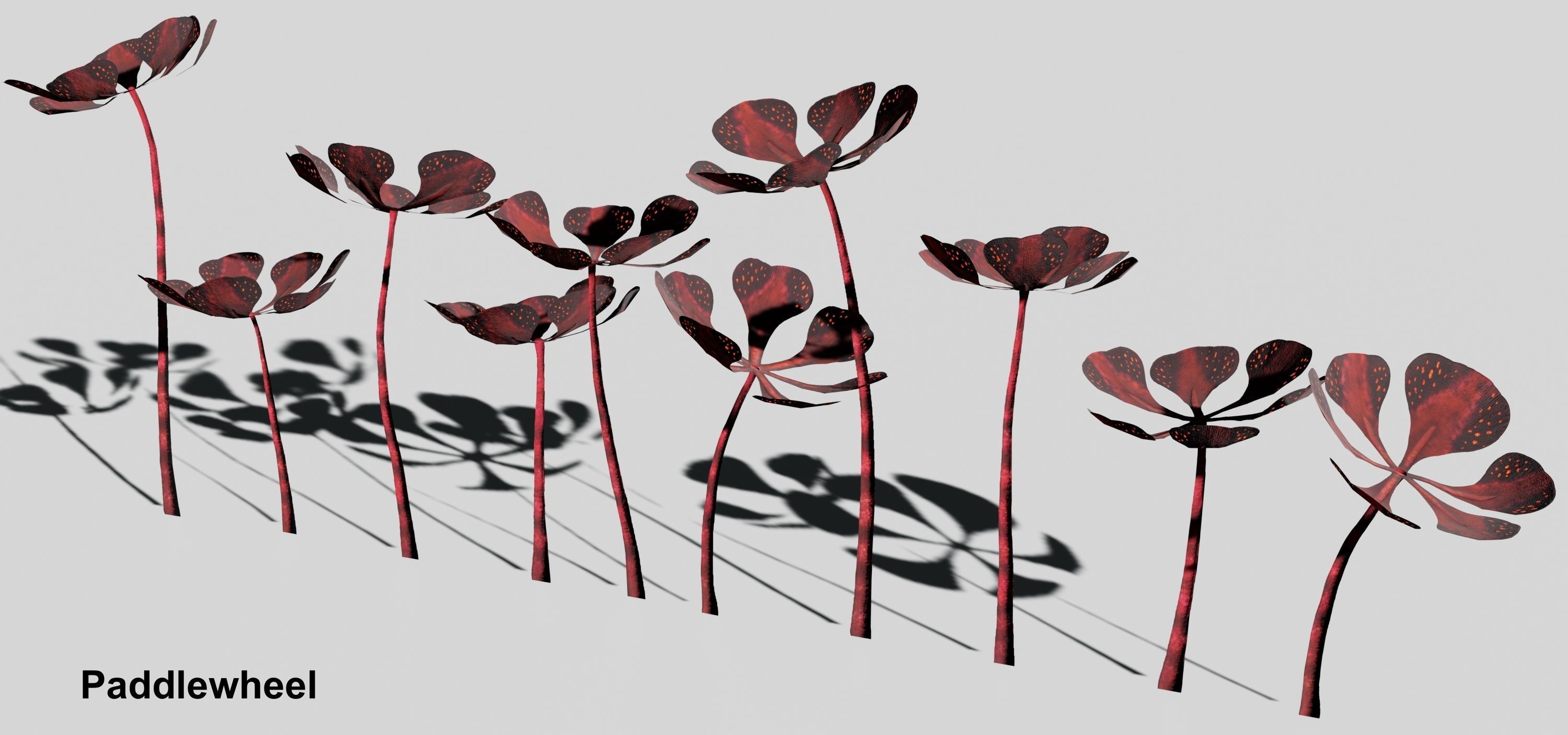 Glowing alien herbs 9 Low-poly 3D model_5