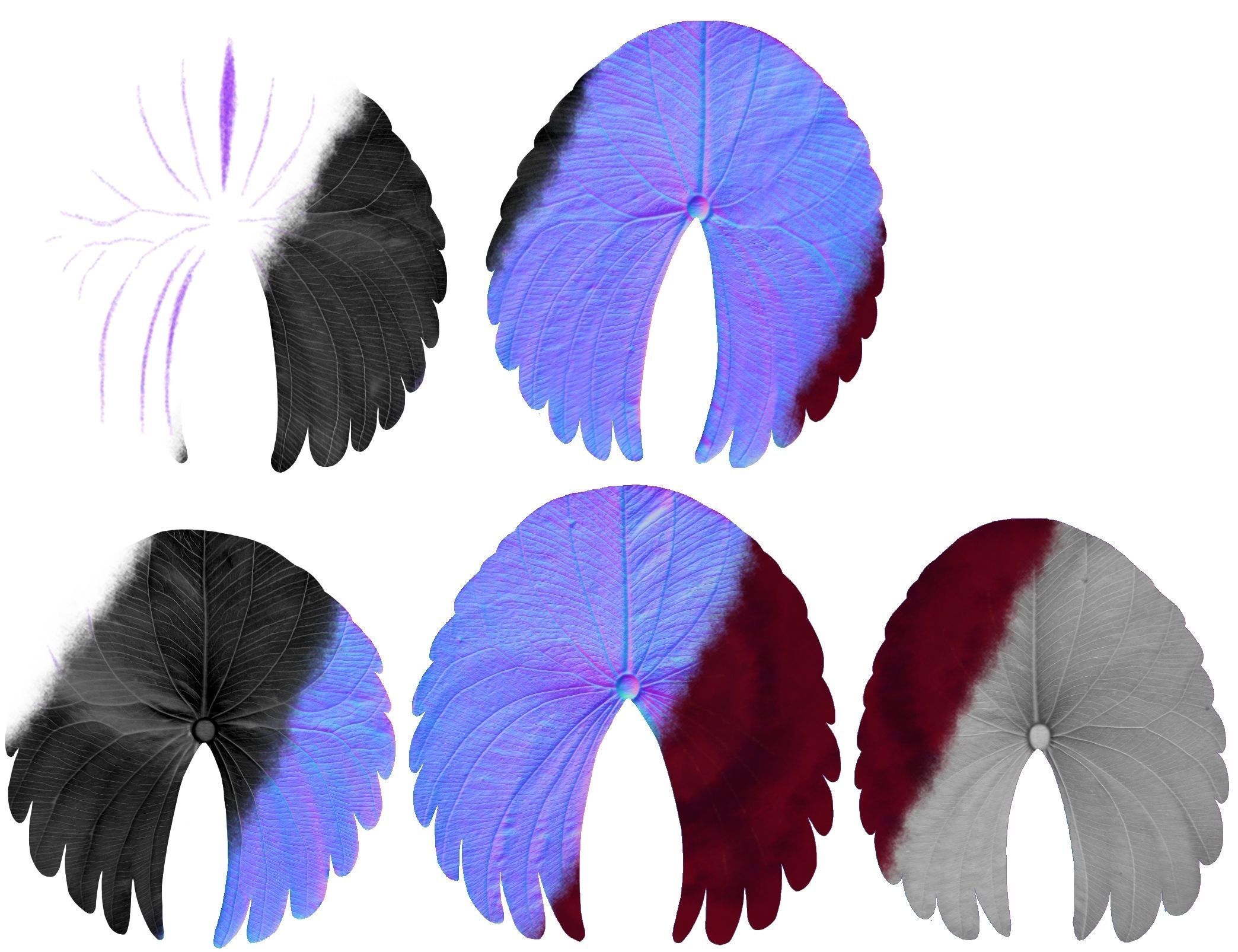 Glowing alien herbs 9 Low-poly 3D model_12