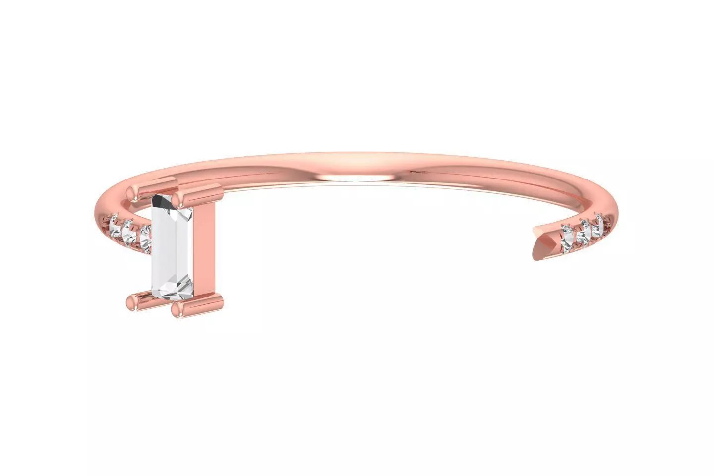 Women Light Weight Band Ring 3D print model