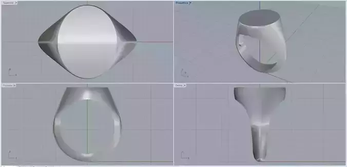 Anello Chevalier Ovale - Ring Chevalier Oval