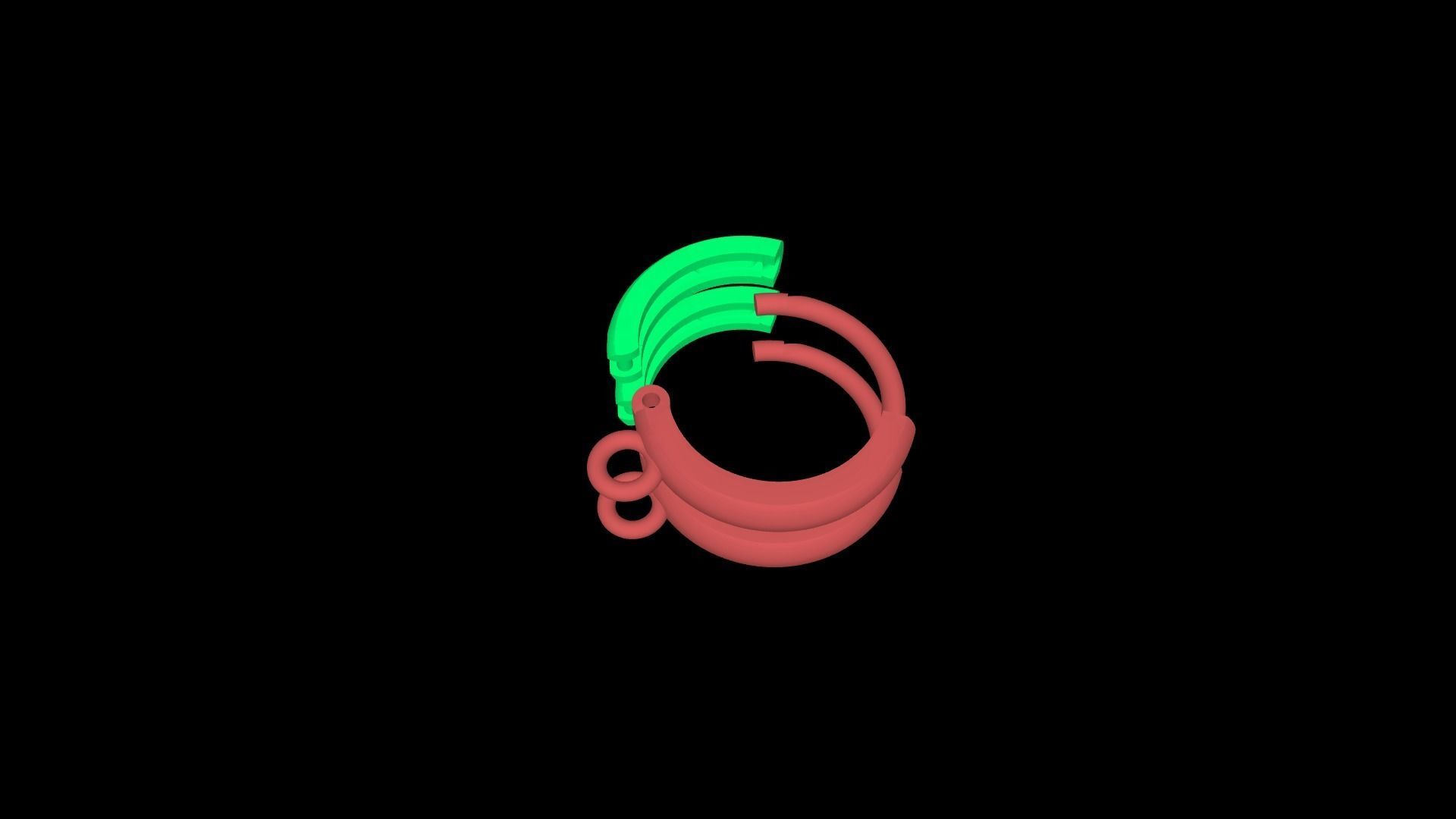 Classic Earring Model 3D STL Print File 3D Earring 3D print model_5