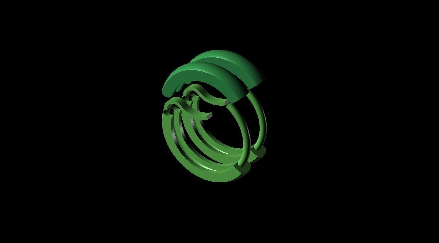 Classic Earring Model 3D STL Print File 3D Earring 3D print model_1