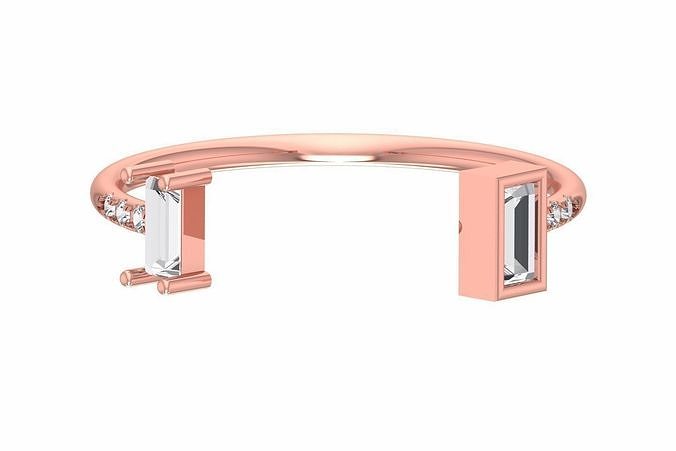 Women Light Weight Band Ring 3D print model