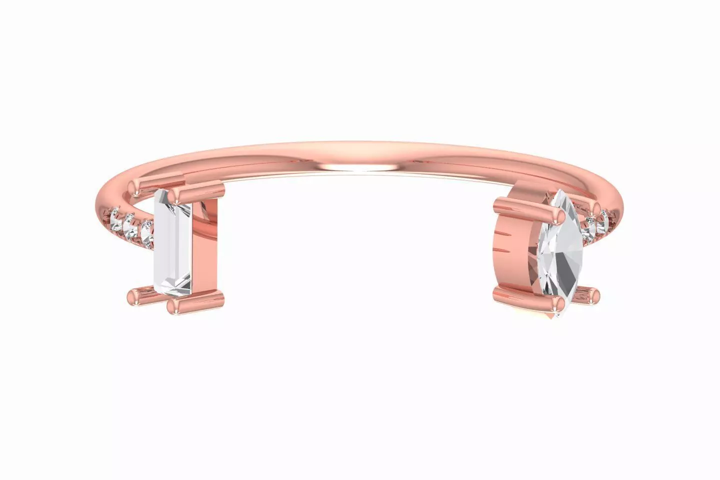 Women Light Weight Band Ring 3D print model