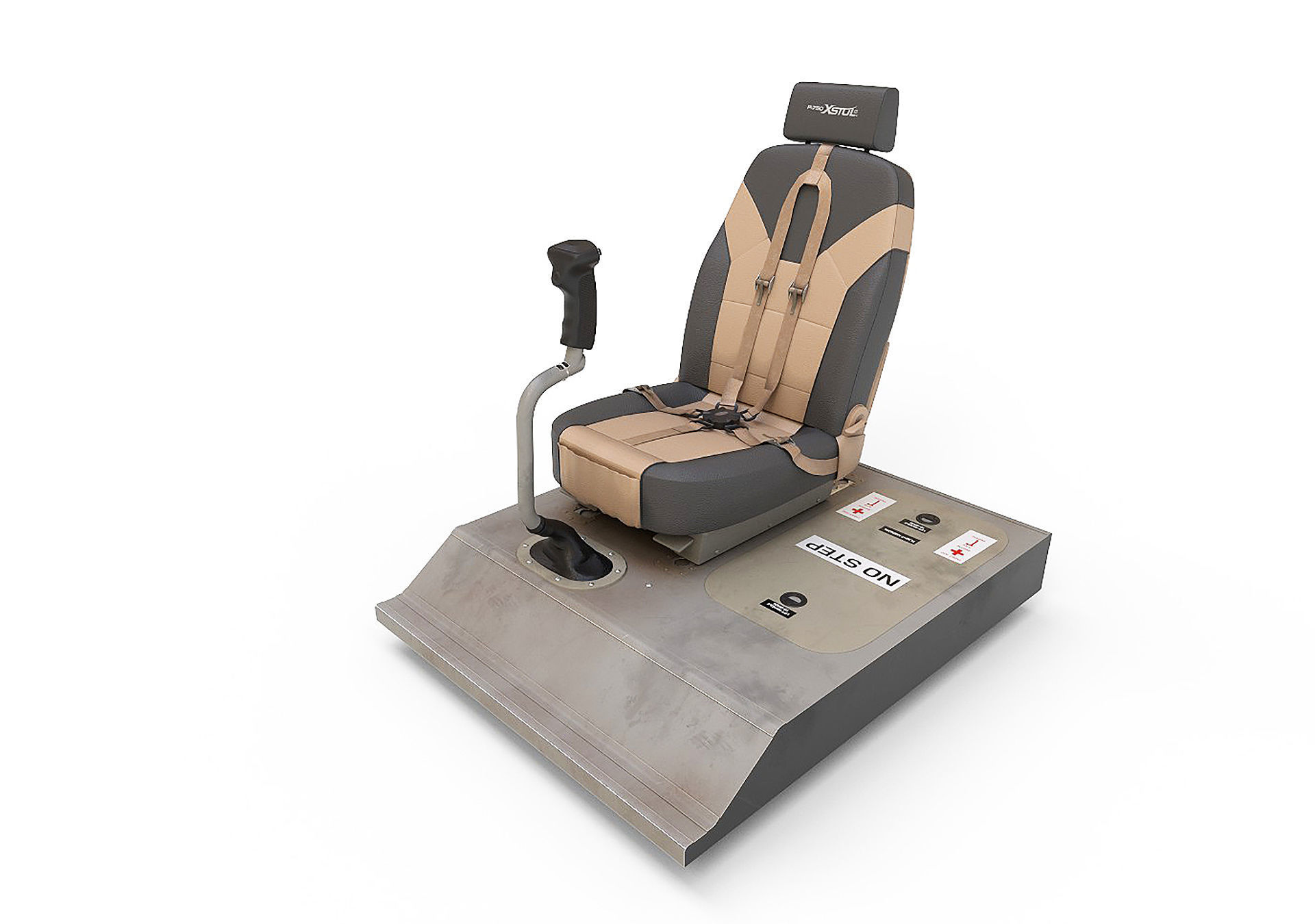 Pilot Seat 3D model_3