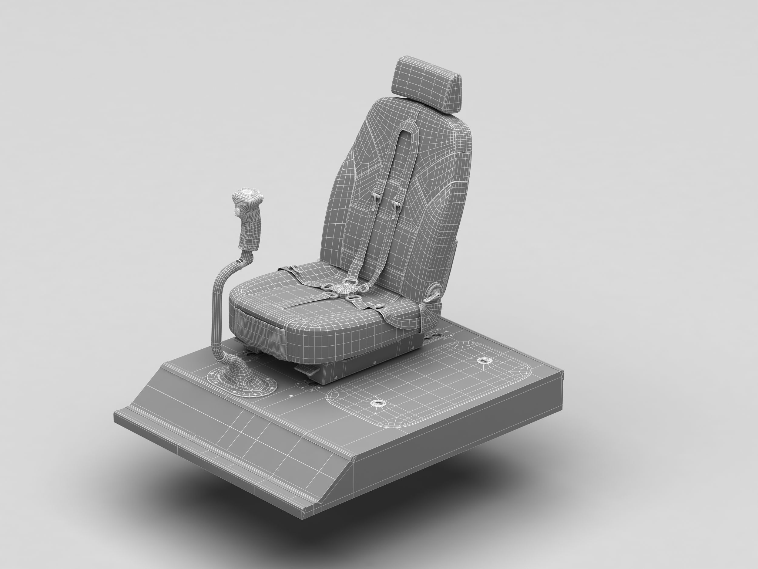 Pilot Seat 3D model_5