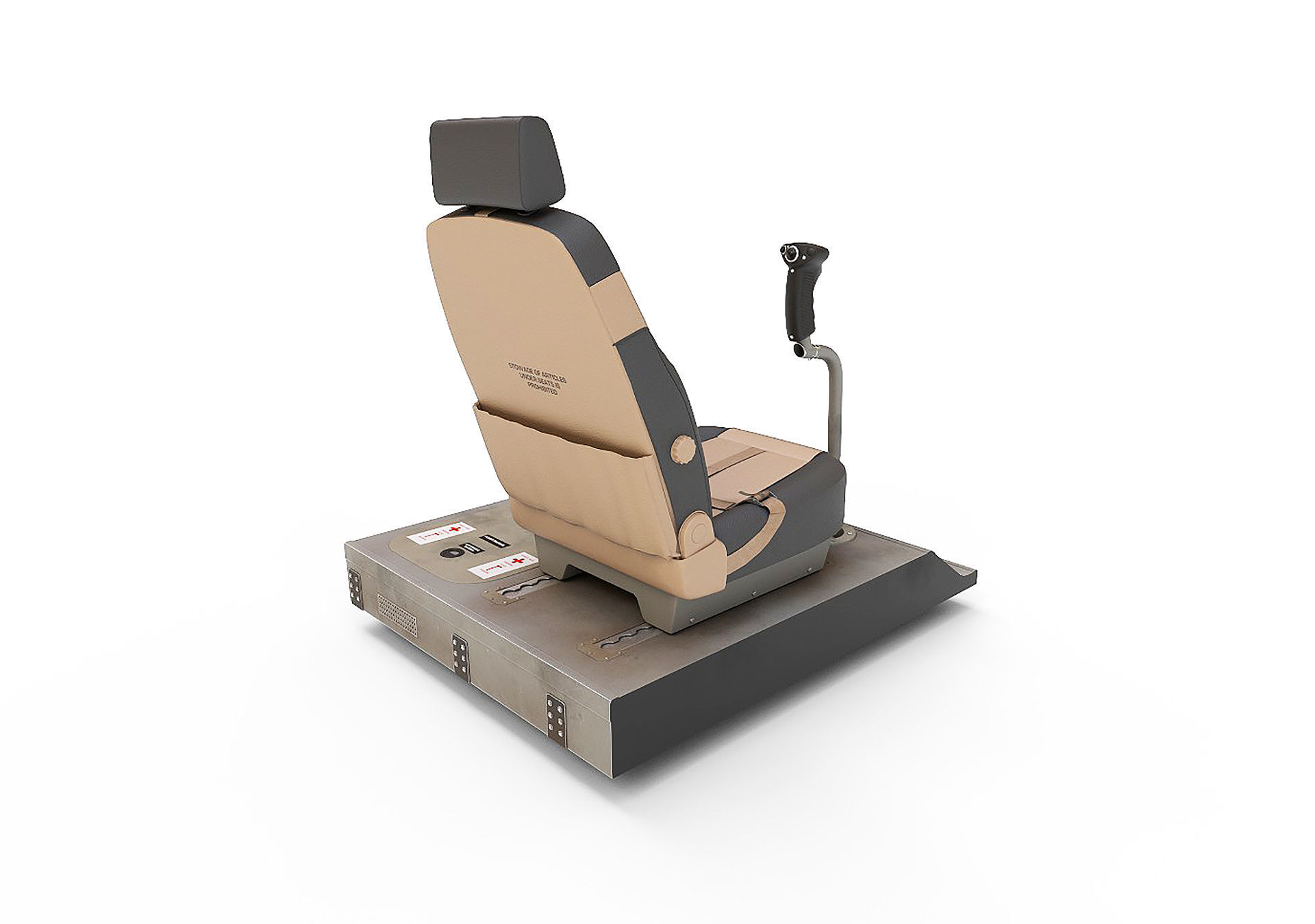 Pilot Seat 3D model_1