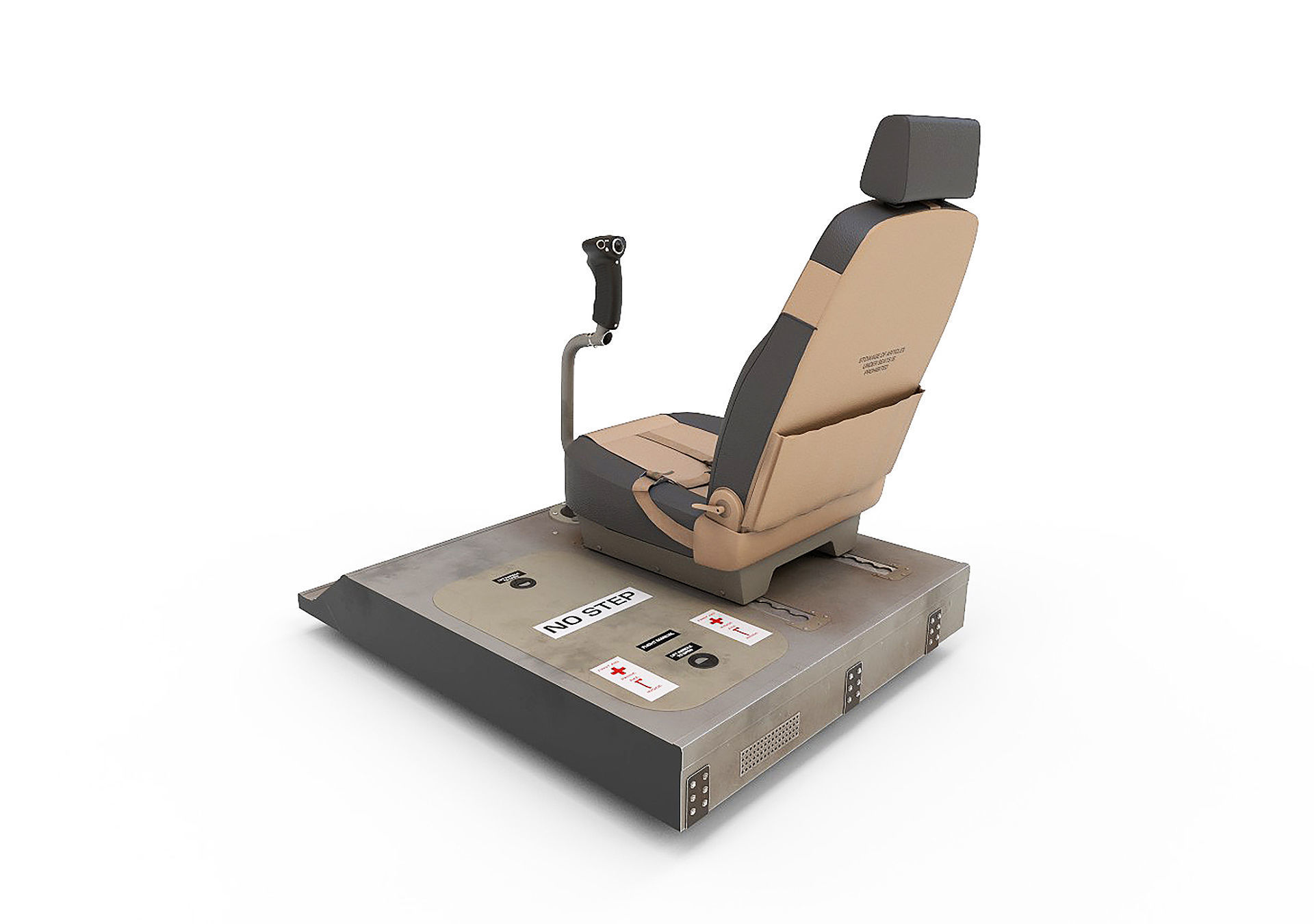 Pilot Seat 3D model_4
