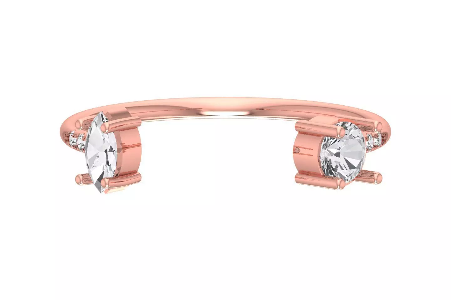 Women Light Weight Band Ring 3D print model
