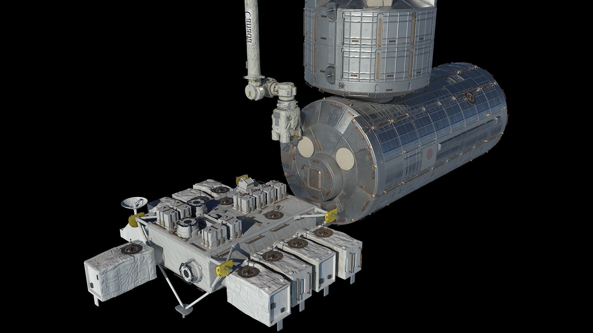 High quality 3D Model Kibo ISS module 3D model CGTrader